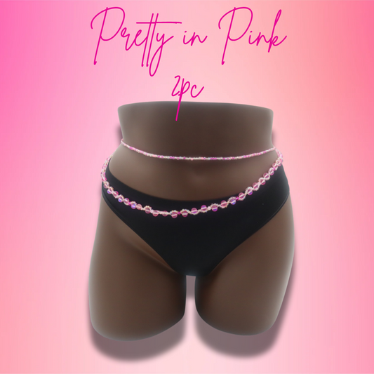 Handcrafted Waist Beads | Pink Waist Beads | Zhitz Art